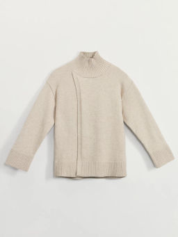 Джемпер с высоким воротником с вискозой в составе / Zarina  фото 9