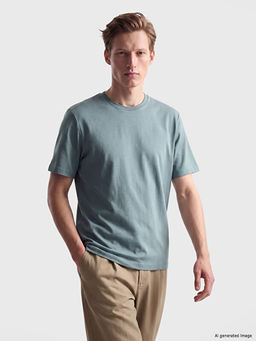 Regular Fit Basic Erkek Dry Touch Ti??rt