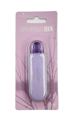 Коррект.лента-роллер LOREX SHADOW OF HAPPINESS.LILAC 5 мм х 6 м прямой ход ленты цв.корп. сирен.