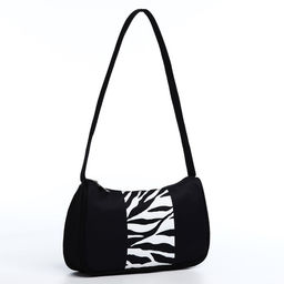 Сумка багет из текстиля, Зебра, 23*13*5 см - Nazamok фото 6