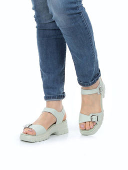 08-PEXL130-3 LT.GREEN Босоножки женские (натуральная кожа) - Фабричный китай фото 2