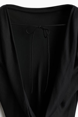 Vestido de saten con espalda descubierta - H&m фото 6