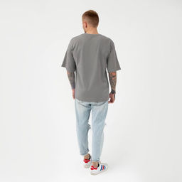 Футболка KAFTAN «пздц», серый, р. 56