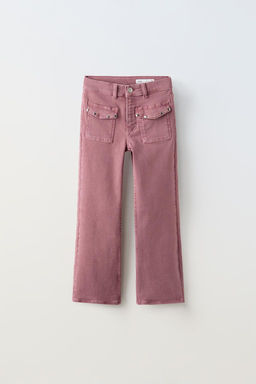 STUDDED BOOT-CUT JEANS