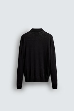 COTTON-WOOL KNIT POLO SHIRT - Zara фото 9