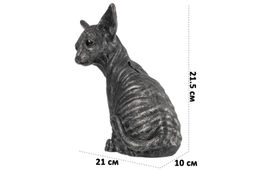 Копилка 21*10*21,5 см "Кошка Сфинкс" графит