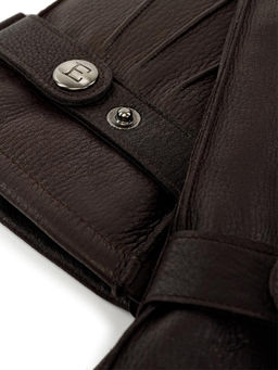 Перчатки мужские н/м ягн OS620 brown - Eleganzza фото 3