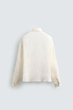 100% CRINKLED LINEN SHIRT - Zara фото 9