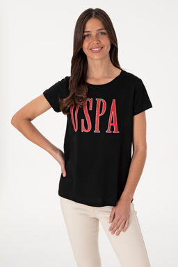 Kad_n Siyah Bisiklet Yaka Ti__rt Sepette S_rpriz _ndirim - U.s. polo assn фото 3