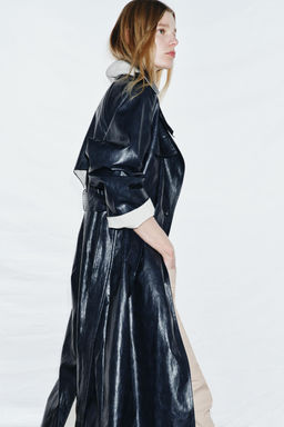 OVERSIZE LEATHER EFFECT TRENCH COAT ZW COLLECTION - Zara фото 13