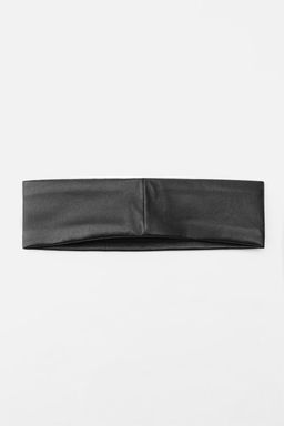 LEATHER ELASTIC HEADBAND - Zara фото 2