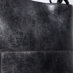 Сумка-тоут на молнии, наружный карман, длинный ремень, цвет серый - Simaland фото 5