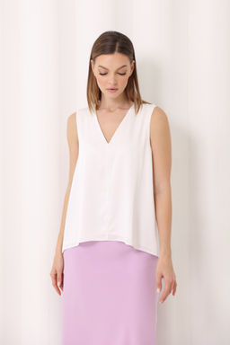 Топ свободного кроя из шёлка - Looklikecat фото 3