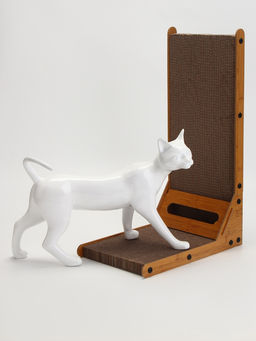 Когтеточка-лежанка Пижон из гофрокартона с кошачьей мятой Хочу-Точу, 604025 см фото 3