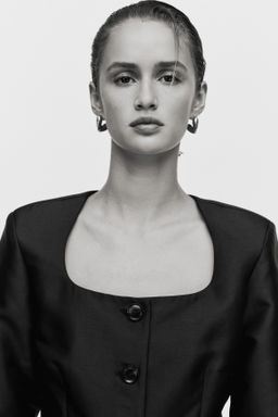 Blazer con escote cuadrado - H&m фото 4