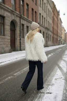 Куртка двухсторонняя Лама (жемчуг) 2415