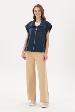 Женский темно-синий вязаный жилет - U.s. polo assn фото 4