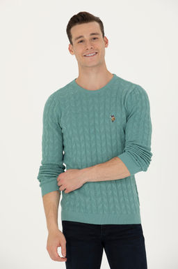 Мужской мятный базовый свитер Неожиданная скидка в корзине - U.s. polo assn фото 8