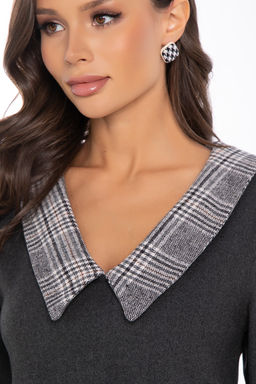 Платье Искусство стиля (темно-серое) П8296 - Lt collection фото 3