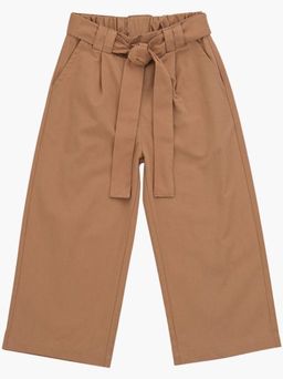 Брюки палаццо для девочки UD 7668 св.коричневый - Mini maxi фото 3