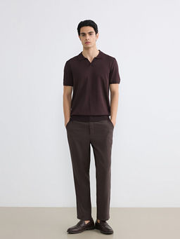 Polo Yaka K?sa Kollu Erkek Triko Kazak