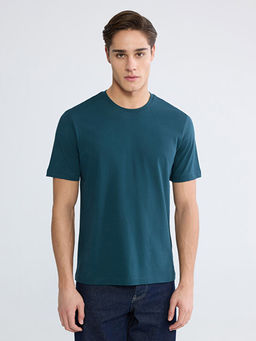 Bisiklet Yaka Penye Erkek Ti??rt