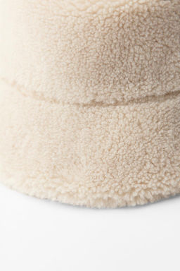 FAUX SHEARLING BUCKET HAT - Zara фото 4