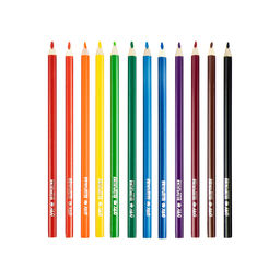 Лео Играй LGWP-12 Набор трехгранных акварельных карандашей заточенный 8 х 12 цв