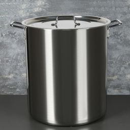 Котёл Катунь «Общепит», 50 л, d=40 см, h=45 см, с крышкой, нержавеющая сталь, хромированная