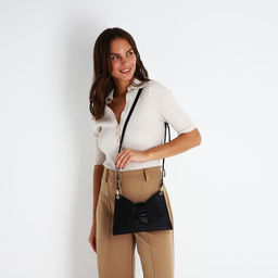 Сумка-мессенджер на молнии, цвет чёрный - Simaland фото 2