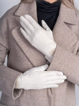 K13180 Перчатки утепленные МОЛОЧНЫЙ