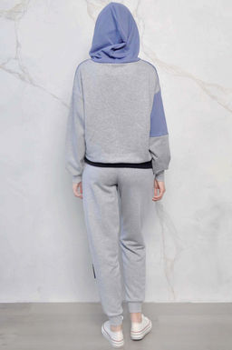 Арт. 2515 Костюм с брюками женский 44-52 (5 шт) Цвет:верх-серый,лаванда,черный,низ-серый - Калинка фото 6