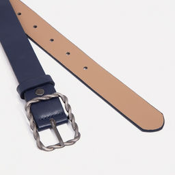 Ремень женский, ширина 3 см, винт, пряжка метал, цвет синий - Simaland фото 2