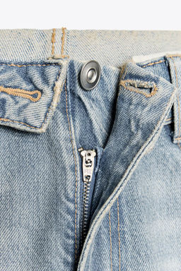 TRF FOLDED HIGH-WAIST JEANS - Zara фото 8