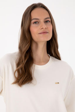 Kad_n Krem Sweatshirt - U.s. polo assn фото 2