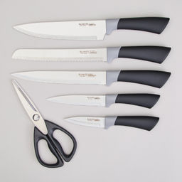 НАБОР НОЖЕЙ AGNESS НА ПЛАСТИКОВОЙ ПОДСТАВКЕ, 7 ПРЕДМЕТОВ  фото 3