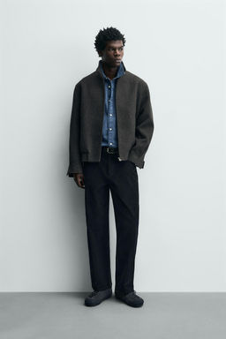 STRAIGHT-LEG CORDUROY TROUSERS