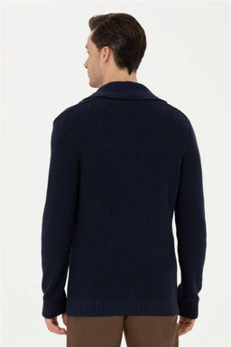 Мужской темно-синий трикотажный кардиган - U.s. polo assn фото 12