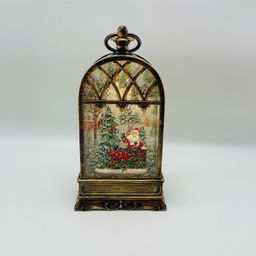 Новогодний декор стекло - Окно 25 см (свет, музыка) (арт. A) - Ип лебедев о.ю фото 2