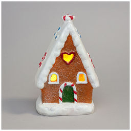 ФИГУРКА ПРЯНИЧНЫЙ ДОМИК С LED-ПОДСВЕТКОЙ 10*7,2*14,7 СМ - Lefard фото 3