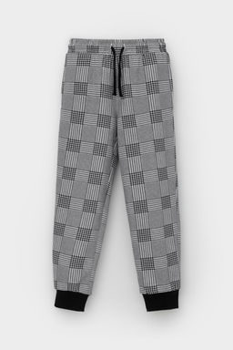 Crockid _ КР 400805/св.серый меланж,костюмная клетка к546 брюки для мал фото 5