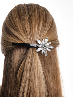 Заколка автомат Ночная Звезда PN0234(2)белый