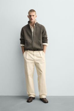 CHAQUETA PUNTO ESTRUCTURA LAVADA / Gris