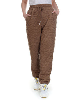 2780 BROWN Брюки спортивные зимние женские - Фабричный китай фото 2