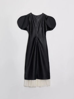 Платье миди из искусственной кожи / Zarina