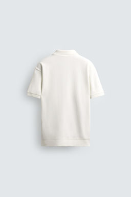 VERTICAL TEXTURED POLO SHIRT - Zara фото 7