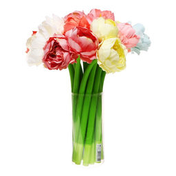 Цена за 32 шт. Ручка - прикол гелевая Пионовидная роза, МИКС - Simaland фото 3