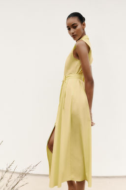 POPLIN MIDI DRESS WITH BELT - Zara фото 15