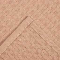 Цена за 2 шт. Кухонное полотенце «Доляна», коричнево-серое, 35×60 см, 100% хлопок, крупная вафля 220 г/м²