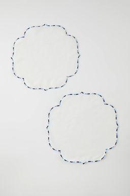 Trendyolmilla Home 2li Kenar? Nak?sl? Amerikan Servis Seti TPHSS25RUN00005